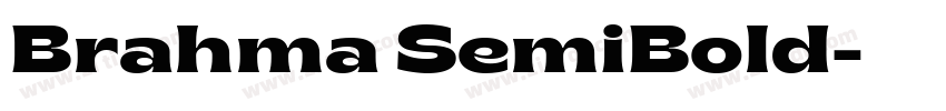Brahma SemiBold字体转换